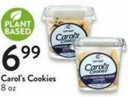 Fresh Thyme Carol's Cookies 8 oz offer