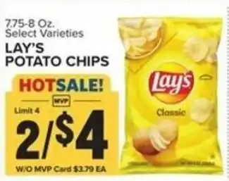 Food Lion Lay's Potato Chips 7.75-8 oz offer