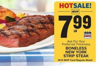 Food Lion Boneless New York Strip Steak offer