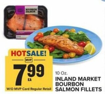 Food Lion Inland Market Bourbon Salmon Fillets 10 oz offer