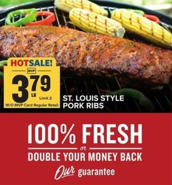 Food Lion St.Louis Style Pork Ribs offer