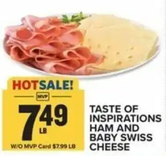 Food Lion Taste Of Inspirations Ham And Baby Swiss Cheese offer