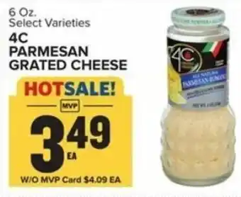 Food Lion 4C Parmesan Grated Cheese 6 oz offer