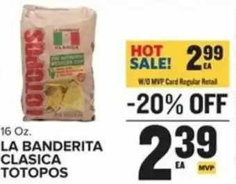 Food Lion La Banderita Clasica Totopos 16 oz offer