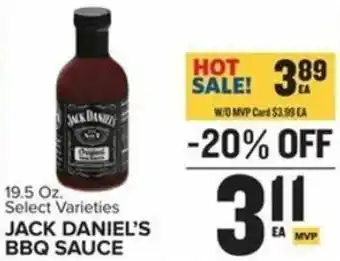 Food Lion Jack Danie's BBQ Sauce 19.5 oz offer