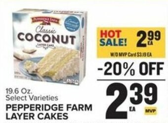 Food Lion Pepperidge Farm Layer Cakes 19.6 oz offer