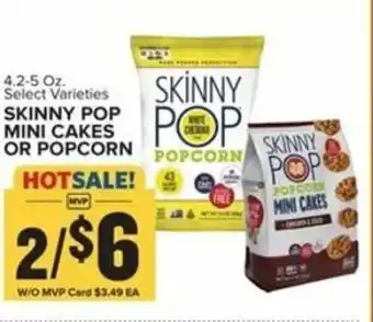 Food Lion Skinny Pop Mini Cakes Or Popcorn 4.2-5 oz offer