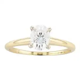 Kohl's Radiant fire 14k gold oval lab-created moissanite solitaire engagement ring offer
