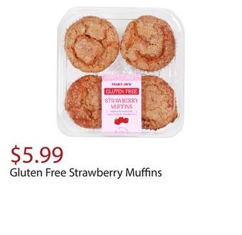 Trader Joe's Gluten free strawberry muffins offer