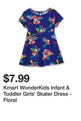 Kmart Kmart wonderkids infant & toddler girls' skater dress - floral offer