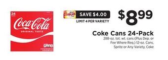 ShopRite Cans 24-pack offer