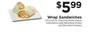 ShopRite Wrap sandwiches offer