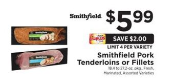 ShopRite Pork tenderloins or fillets offer