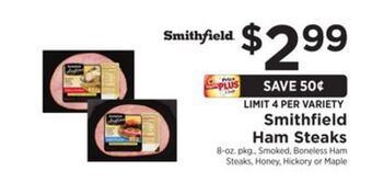 ShopRite Ham steaks offer