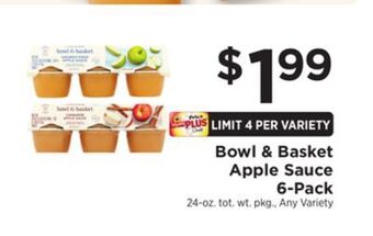 ShopRite Apple sauce 6-pack offer