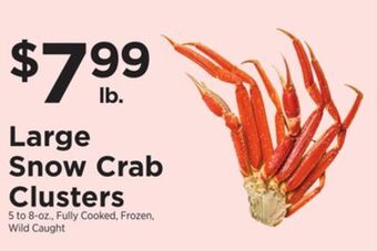 ShopRite Large snow crab clusters offer