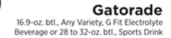 ShopRite Gatorade offer