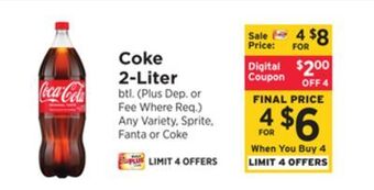 ShopRite Coke 2-liter offer