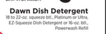 ShopRite Dish detergent offer