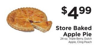 ShopRite Store baked apple pie offer