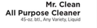ShopRite All purpose cleaner offer