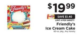 ShopRite Ice cream cake offer