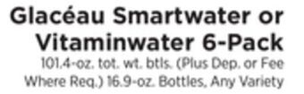 ShopRite Smartwater or vitaminwater 6-pack offer