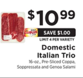 ShopRite Domestic italian trio offer