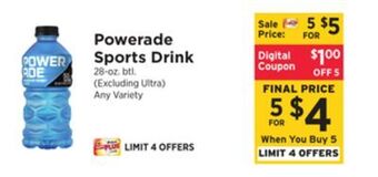 ShopRite Sports drink offer