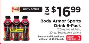 ShopRite Sports drink 6-pack offer