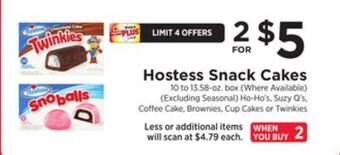 ShopRite Snack cakes offer