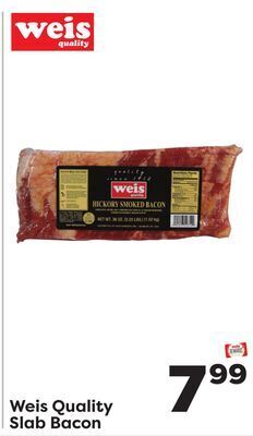Weis Markets Weis quality slab bacon offer