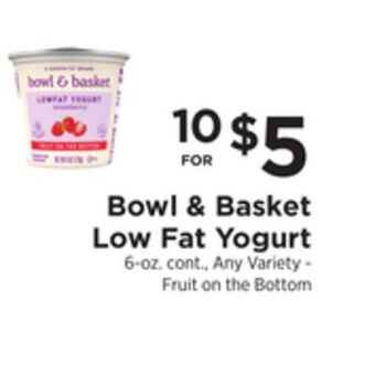 ShopRite Low fat yogurt offer