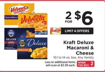 ShopRite Deluxe macaroni & cheese offer