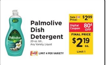 ShopRite Dish detergent offer