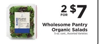 ShopRite Organic salads offer
