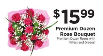 ShopRite Premium dozen rose bouquet offer