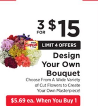ShopRite Design your own bouquet offer