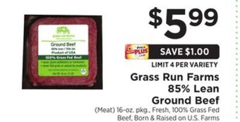 ShopRite 85% lean ground beef offer