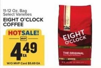 Food Lion Eight O'Clock Coffee 11-12 oz offer