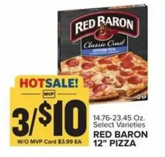 Food Lion Red Baron 12" Pizza 14.76-23.45 oz offer