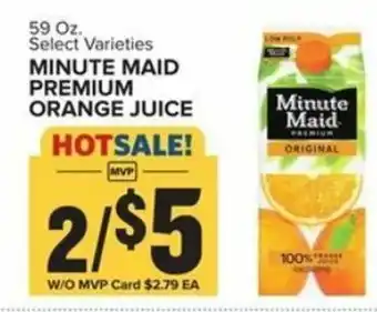 Food Lion Minute Maid Premium Orange Juice 59 oz offer