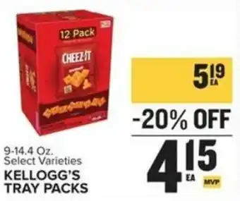 Food Lion Kellogg's Tray Packs 9-14.4 Oz offer