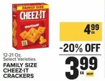Food Lion Family Size Cheeze-It Crackers 12-21 oz offer
