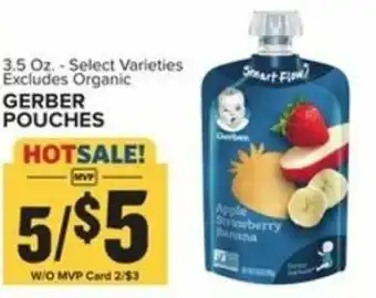 Food Lion Gerber Pouches 3.5 oz offer