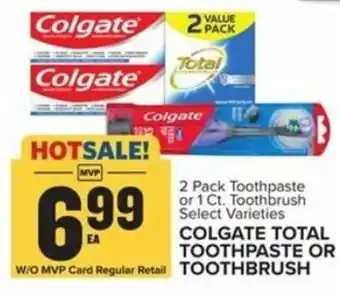 Food Lion Colgate Total Toothpaste Or Toothbrush offer