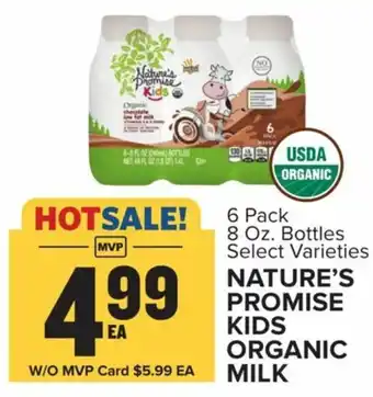 Food Lion Nature's Promise kids Organic Milk 8 oz offer