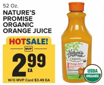 Food Lion Nature's Promise Organic Orange Juice 52 oz offer