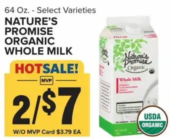 Food Lion Nature's Promise Organic Organic Whole Milk 64 oz offer