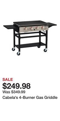 Cabela's Cabela's 4-burner gas griddle offer